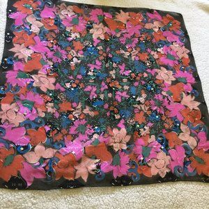 Vintage Emanuel Ungaro Floral Silk Scarf